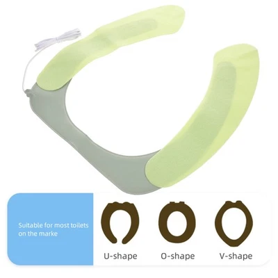 Sedile WC Riscaldato Caldo per Bagno Riscaldante Sedili Cuscino da Viaggio Copricuscino - Immagine 1 di 4