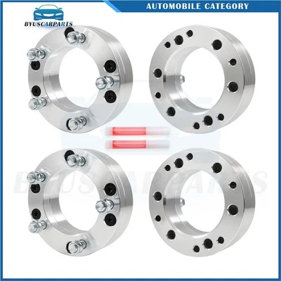 4Pcs 2" 6x5.5 to 5x5.5 Wheel Adapters For Chevy GMC 6 Lug Model with 5 Lug Wheel - Image 1 of 4