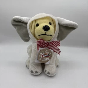 Raising Cane's Plush Dog 2016 Silly for the Season White Elephant NWT - Picture 1 of 5