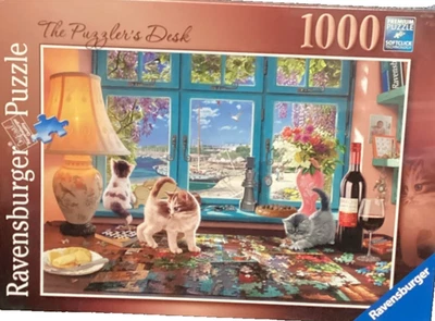 Ravensburger 1000 pc: The Puzzler's Desk by Steve Read, 2018 jigsaw puzzle NIB - Image 1 of 2