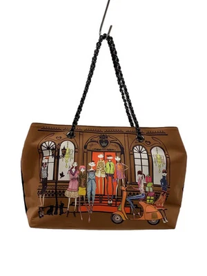 LOVE MOSCHINO Tote Bag Polyester Brown - Image 1 of 4