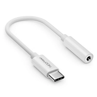 USB-C auf 3,5mm Buchse Audio Adapter Klinke Klinkenadapter DAC TRRS Handy Tablet - Bild 1 von 4