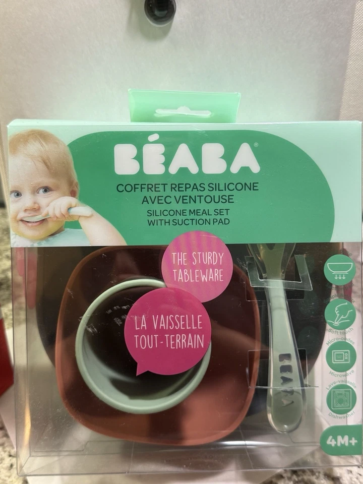 NIB!! Béaba Silicone Meal Set for babies+toddlers! - Image 1 of 2
