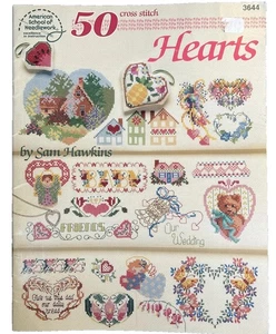 50 Cross Stitch Hearts Leaflet from American School of Needlework - Picture 1 of 2