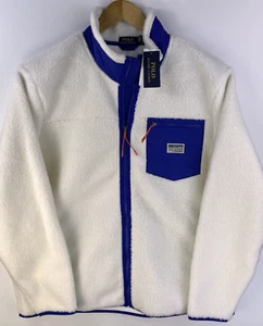 Nuevo Polo Ralph Lauren Clubhouse Crema Unida Pila Polar Chaqueta Marfil Para Hombres XXL - Imagen 1 de 6