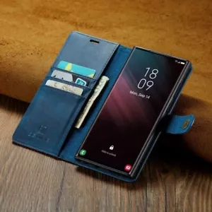 Luxury Magnetic Leather Wallet Cover Case For 13 14 15 S23 S24 Google Sony - Picture 1 of 15