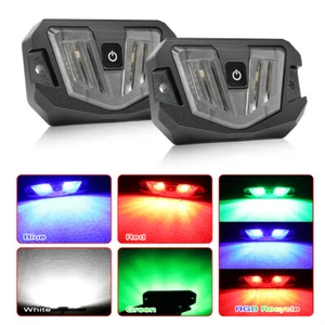 For Polaris Ranger RZR XP 1000 2x RGBW Universal Roll Bar Mount LED Dome Light - Picture 1 of 12