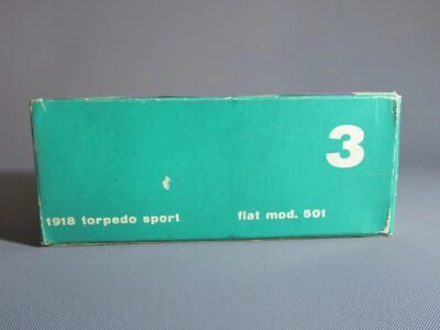 A489 Vintage Río 3 Italia Caja Vacía De Fiat Modelo 501 Torpedo Sport 1918 1:43 - Imagen 1 de 4