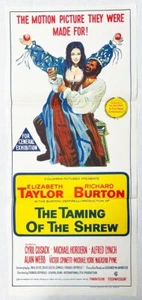 Taming of the Shrew  Elizabeth Taylor Richard Burton  origin 1967 daybill - Picture 1 of 1