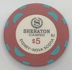Chip para juegos Sheraton Casino & Hotel $5 Sydney Nueva Escocia Canadá - Imagen 1 de 3