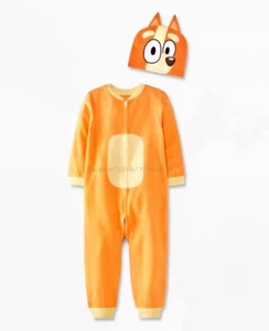 Bluey Bingo Pajamas Boys Girl Costume 12M 2 3 Toddler One Piece Blanket Sleeper - Picture 1 of 4