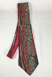 Coogi Australia Mens 100% Silk Necktie Colorful Geometric Abstract - Picture 1 of 5