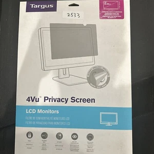Targus 4Vu 19" Monitor Privacy Screen 60 Degree Viewing Angle Anti-Glare - Picture 1 of 2