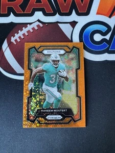 RAHEEM MOSTERT 2023 Panini Prizm Orange Disco #189 Miami Dolphins - Picture 1 of 2