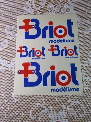 735X Vintage Board Decal Briot Modelling 13 CM 17 CM - Image 1 of 2
