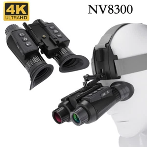 Night Vision Googles 3D 1080P NV8300 Infrared 8X Binoculars Goggles Head Mounted - Picture 1 of 19