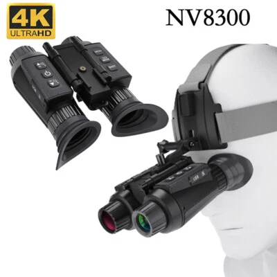 Night Vision Googles 3D 1080P NV8300 Infrared 8X Binoculars Goggles Head Mounted - Image 1 of 4