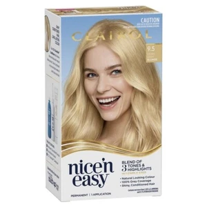 Clairol Nice N Easy Permanent Hair Color 100% Cover 9.5 Extra Light Blonde Dye - Picture 1 of 1