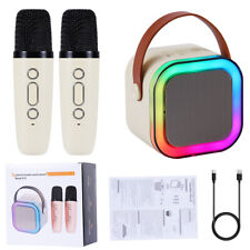 Mini Bluetooth Speaker Portable Karaoke Machine Wireless Microphone Kids Gift