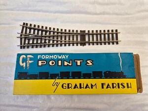 GRAHAM FARISH RAILWAYS OO GAUGE FORMOWAY POINTS TRACK PIECE BOXED - Imagen 1 de 4