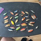 Vintage Little Cleo WIGL fishing Lures Lot - mixed Colors And Sizes 32 Spoons