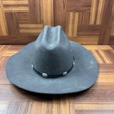 Eddy Bros Small Cowboy Hat Black Western  Felt 21 Inch around Inside Band 7 1/4