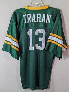 Vintage 80er/90er Teamwork Bekleidung Baylor Trahan Fußball Trikot grün Gr. Large - Bild 1 von 5