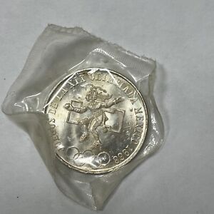 1968 MEXICAN SILVER OLYMPIC 25 PESO COIN IN ORIGINAL WRAPPER