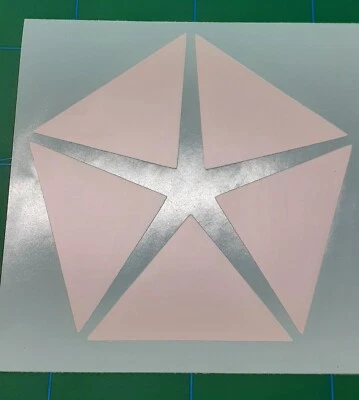 12" Custom Mopar Star Vinyl Decal For Dodge Chrysler And Plymouth  - Image 1 of 2