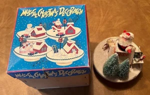 Christmas Musical Decoration Jingle Bells With Box 1950s Holiday Made In Japan - Picture 1 of 17