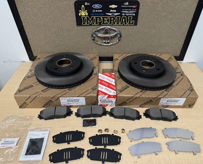 2012-2017 PRIUS V FRONT GENUINE TOYOTA BRAKE KIT OEM ROTORS, TCMC PADS & SHIMS - Image 1 of 4