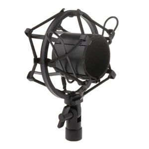Universal Microphone Shock Mount Cradle Holder Stand Recording Condenser MIC . - Picture 1 of 9