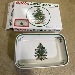 Spode Christmas Tree Ofen zum Tisch 10" rechteckige Backform - Bild 1 von 7