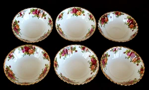 ROYAL ALBERT OLD COUNTRY ROSES SET 6 X CIOTOLE DESSERT 16cm. ENGLAND 1962 - Bild 1 von 3