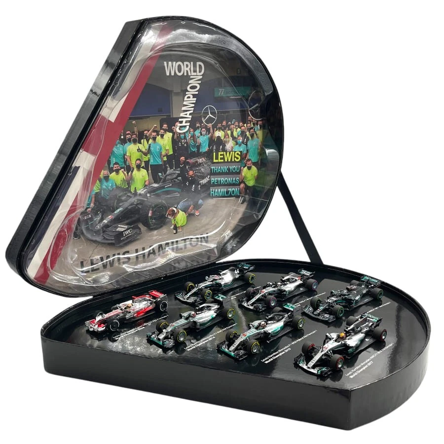 1 43 MINICHAMPS Mercedes Gp F1 Set 7X Lewis Hamilton World Champion 413082044