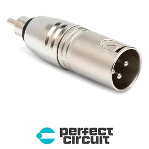 Hosa GXR-135 XLR3M to RCA In-line Audio ADAPTER - NEW - PERFECT CIRCUIT - Picture 1 of 2