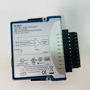 Módulo de entrada analógica National Instruments NI 9221 NI-9221 8 canales 12 bits usado - Imagen 1 de 4