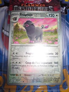 POKEMON FRAGROIN 183/197 UNCO REVERSE HOLOFOIL FLAMMES OBSIDIENNES OBF EV3 - Picture 1 of 2