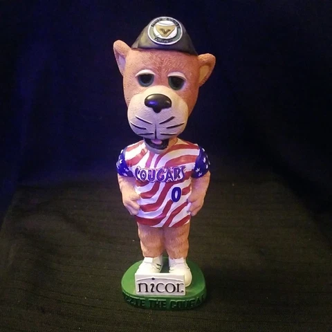 KANE COUNTY COUGARS MASCOT OZZIE BOBBLEHEAD NICOR PROMO STADIUM GIVEAWAY Cover