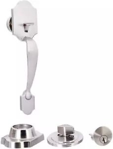 Amazon Basic Außengriffgarnitur mit in Satin Nickel AB-DH544 SN - Bild 1 von 12