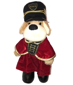 FAO Schwarz Patrick der Welpe Hund Soldat Wache Plüsch Royal Red Weihnachten 13 Zoll Vintage - Bild 1 von 5