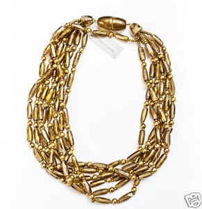 Worthington Bold Collection Goldtone 18" Strong Magnetic Clasp Beaded Necklace - Picture 1 of 1