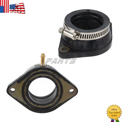 Carburetor Carb Intake Boot Joint Set for Yamaha V-Star 1100 XVS1100 1999-2009 - Image 1 of 4