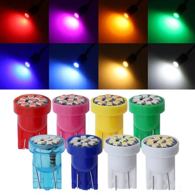 100Pcs T10 194 168 W5W 2825 LED License Plate Interior Light Bulbs AC DC 12V - Image 1 of 3