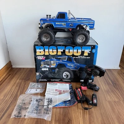 Traxxas Bigfoot No. 1 1:10 Monster Truck - Blue (36034-61) - Tested - Very Nice - Image 1 of 4