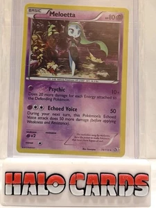 Packfrisch 2013 Pokémon Legendäre Schätze Meloetta #78/113 Holo HF - Bild 1 von 2
