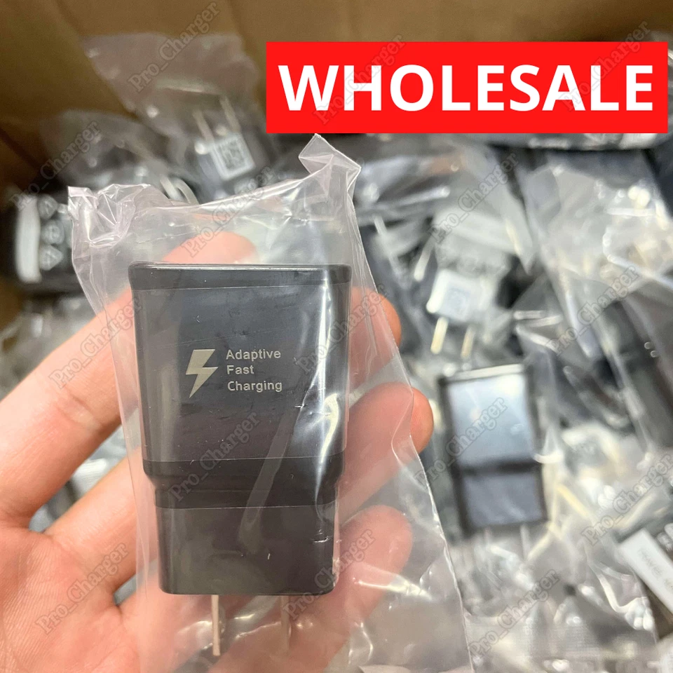 Lote de blocos adaptador de energia carregador adaptativo rápido USB para Samsung S25 24 23 22 21 20 - Imagem 1 de 4