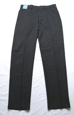 Haggar Men's Slim Straight Fit All Day Comfort Dress Pants CL8 Black Size 32x32 - Image 1 of 4