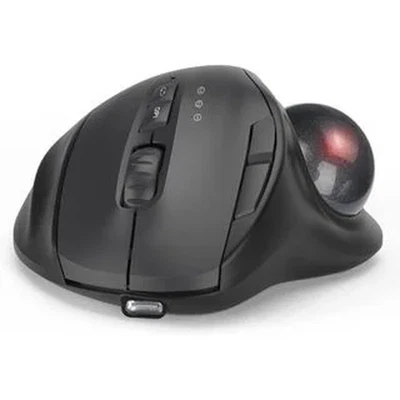 Wireless Trackball Mouse Bluetooth 2.4G Ergonomic Thumb Control Rechargeable - Image 1 of 4