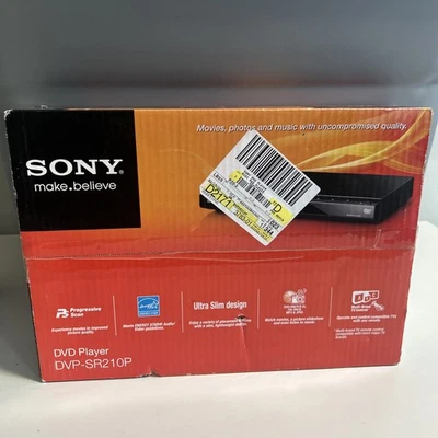 Sony Progressive Scan CD and DVD Player Brand New in Black | DVP-SR210P - Image 1 of 4